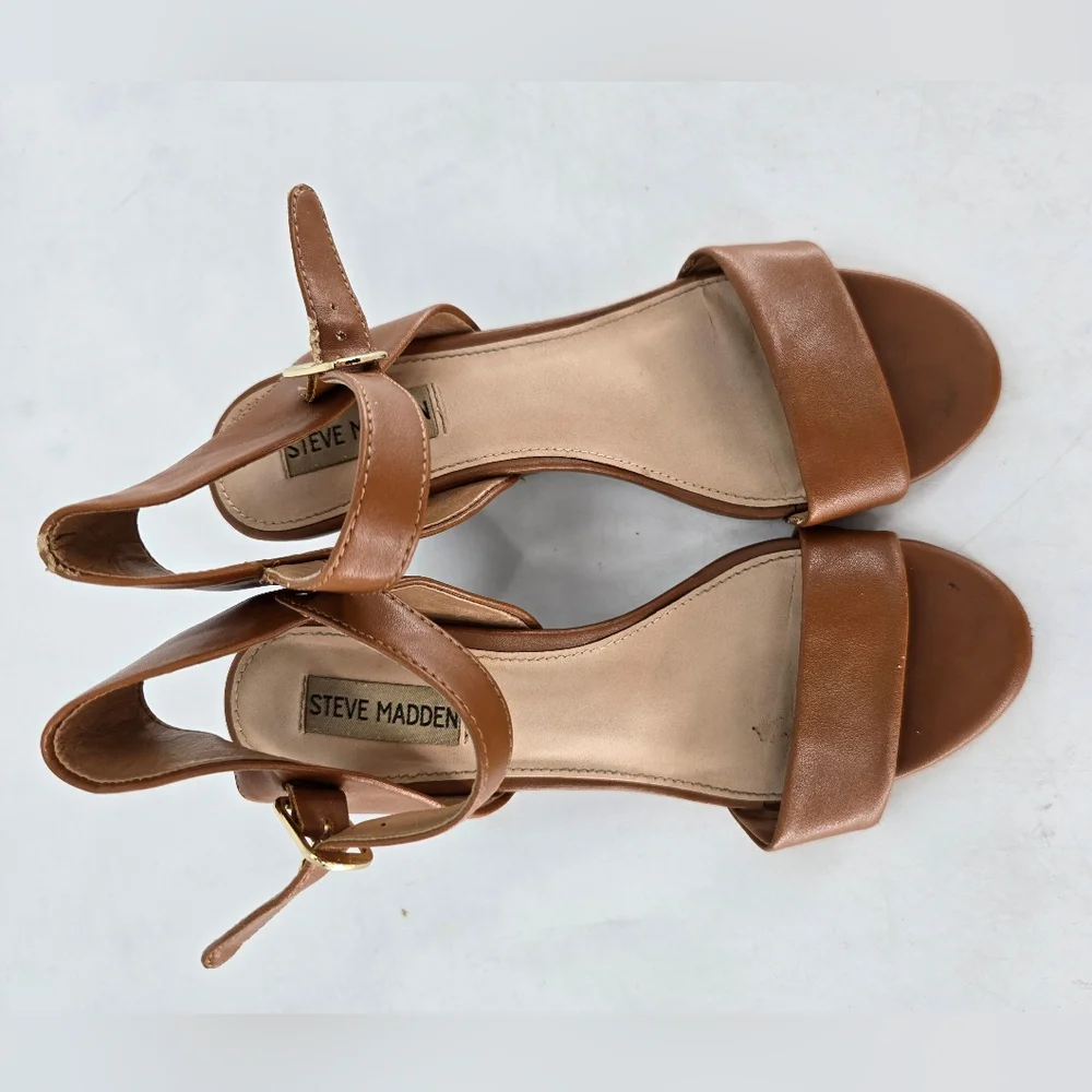 Steve Madden Brown Wedge‎ Sandals